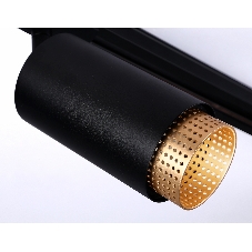 Трековый однофазный светильник Ambrella light GL5162 BK/GD черный/золото GU10 max 12W D60*190