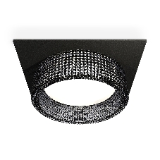 Комплект встраиваемого светильника Ambrella light XC8062031 SBK/BK черный песок/тонированный GX53 (C8062, N8484)