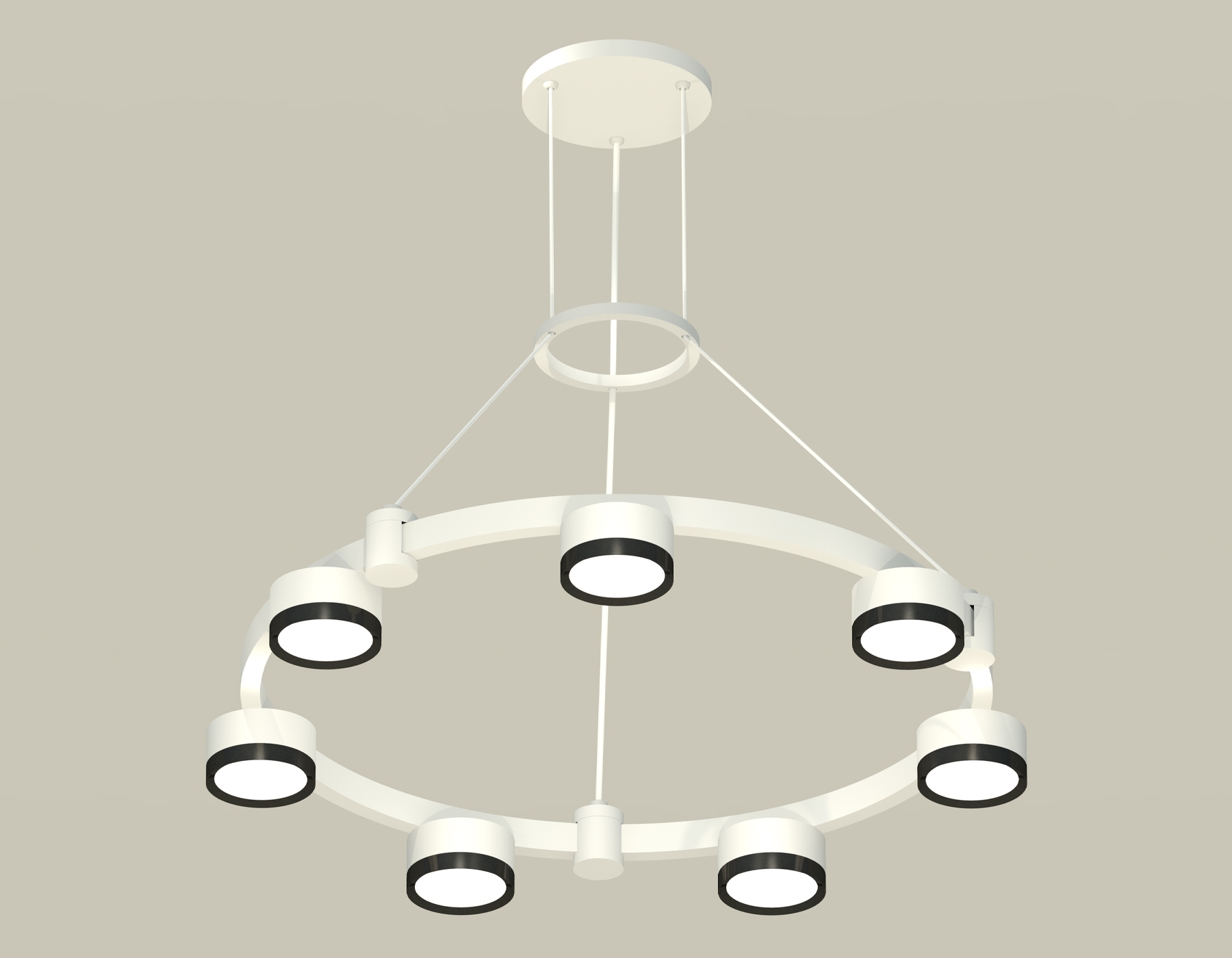 Светильник Ambrella light XR92031501/7 SWH/PBK белый песок/черный полированный GX53 (A9203, C9236, N8113)