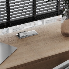 Выдвижной блок (Лючок) Werkel на 8 модулей (серебряный) W8078065