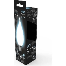 Лампа cветодиодная Filament Свеча на ветру 9W 610lm 4100К Е14 milky LED