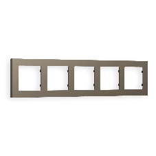 Рамка ALFA Techno (Темная бронза матовый) 5-ая AF220635