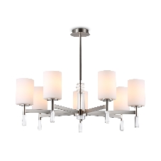 Люстра Ambrella light LH56253/7 SN/FR никель/белый матовый E27/7 max 60W D750*590