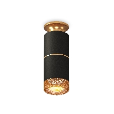 Светильник Ambrella Light XS6302241 SBK/PYG/CF черный песок/золото желтое полированное/кофе MR16 GU5.3