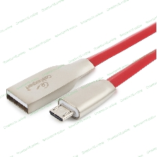 Кабель USB2.0 Cablexpert CC-G-mUSB01R-3M, AM/microB, серия Gold, длина 3м, красный, блистер