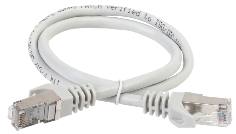 Коммутационный шнур ITK PC01-C5EF-1M5 (патч-корд), cat.5e FTP, 1,5м, серый
