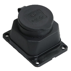 Розетка кабельная наружной установки IР44 16А 2Р+E каучук ОМЕГА IEK PKR11-016-2-K02