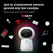 Камера AQARA Camera Hub G3/Камера+ управления/Управление жестами/Камера 360/2K 2304х1296p/Протокол связи:Zigbee/WiFi/Питание:USB-C/белый CH-H03