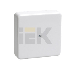 Коробка КМ41212-01 распаячная IEK UKO10-075-075-020-K01 для о/п 75х75х20 мм белая (6 клемм 6мм2)