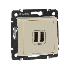 Розетка 2-ая USB 774170 Legrand Valena Сл. кость