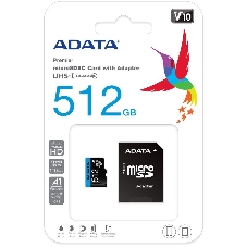 Флеш карта MICRO SDXC 512Gb AUSDX512GUICL10A1-RA1 ADATA