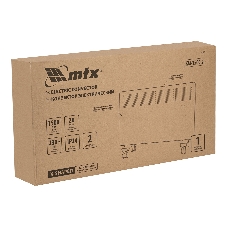 Конвектор электрический MTX КМ-1500.2 белый, 1500 Вт, 20 м2, термостат