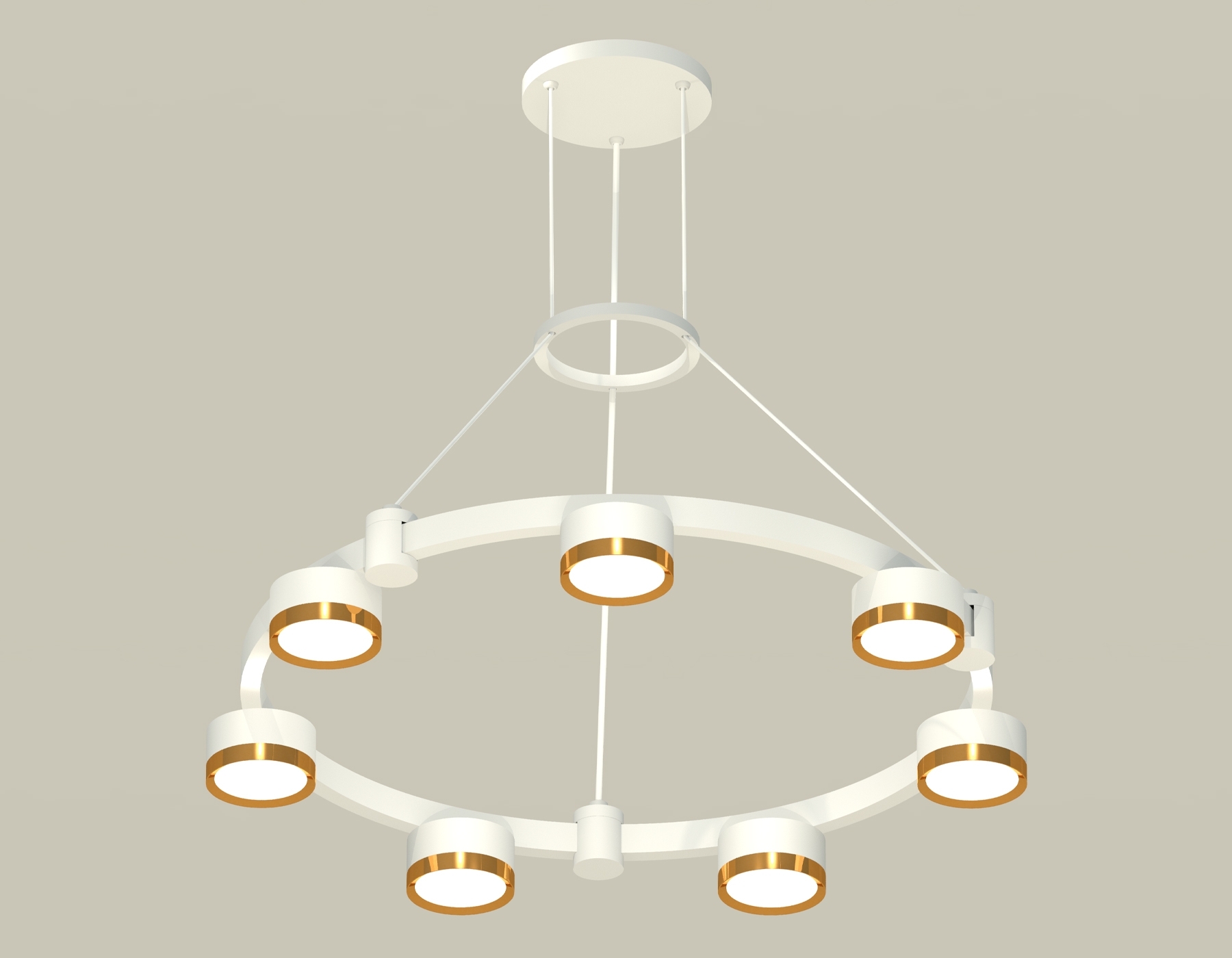 Светильник Ambrella light XR92031502/7 SWH/PYG белый песок/золото желтое полированное GX53 (A9203, C9236, N8124)