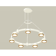 Светильник Ambrella light XR92031502/7 SWH/PYG белый песок/золото желтое полированное GX53 (A9203, C9236, N8124)