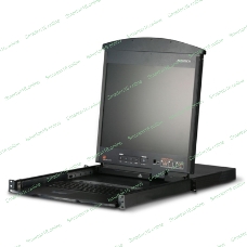 Квм консоль ATEN 8P CAT5 HIGH DENSITY DUAL RAIL LCD OVER