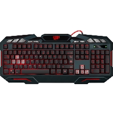 Клавиатура проводная Defender Doom Keeper GK-100DL RU, USB, черный