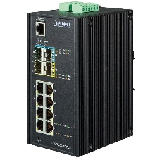 Коммутатор индустриальный PoE IGS-5225-8P4S для монтажа в DIN-рейку IP30 Industrial L2+/L4 8-Port 1000T 802.3at PoE+ 4-port 100/1000X SFP Full Managed Switch (-40 to 75 C, dual redundant power input on 48~56VDC terminal block, DIDO, ERPS Ring Supported, 1588)