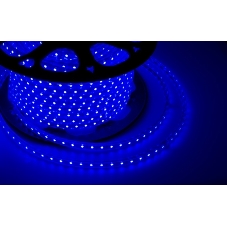 Лента светодиодная Neon-night 220 В, 10х7 мм, IP67, SMD 2835, 60 LED/m, цвет свечения синий, бухта 100 м