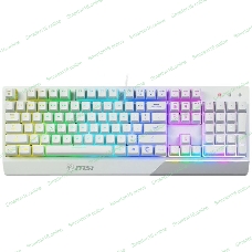 Клавиатура проводная MSI Vigor GK30 белый USB Multimedia for gamer LED (подставка для запястий)