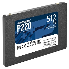 Накопитель SSD Patriot P220, 512Gb, SATA III, 2.5