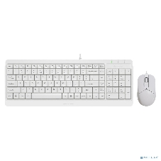 Комплект клавиатура+мышь A4Tech FStyler F1512 проводной, USB, 1200 DPI, белый