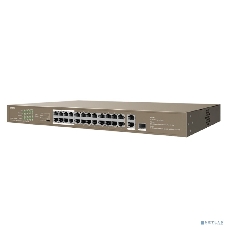Коммутатор Tenda TEF1126P-24-250W 26-Портовыйбез управления FE c 24 портами PoE