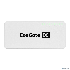 Коммутатор неуправляемый ExeGate EDGS-1008C (8-портовый гигабитный UTP 10/100/1000 Base-T, с функцией энергосбережения (EEE), настольный/настенный)