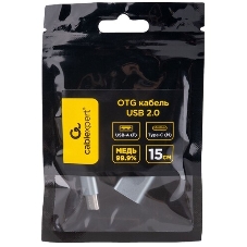 Переходник Cablexpert Переходник USB OTG, USB Type-C/USB 2.0F, пакет (A-OTG-CMAF2-01)