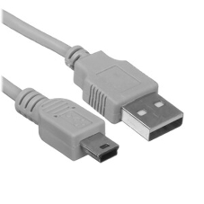 Кабель USB2.0 Cablexpert CC-USB2-AM5P-6-N, AM/MiniUSB, медь, экран, Pro, 1.8м серый, пакет