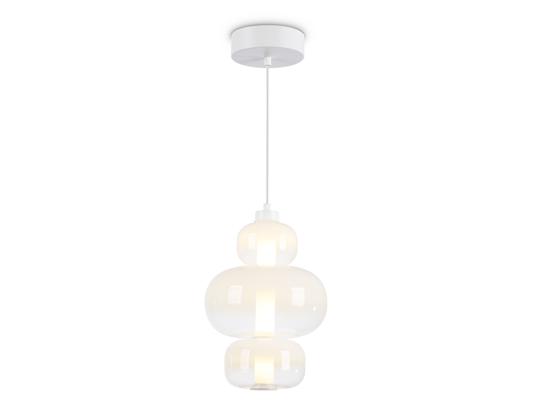 Подвесной светодиодный светильник Ambrella light LH11056 WH/FR белый/белый матовый 18W 3000K D230*350