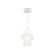 Подвесной светодиодный светильник Ambrella light LH11056 WH/FR белый/белый матовый 18W 3000K D230*350