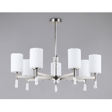 Люстра Ambrella light LH56253/7 SN/FR никель/белый матовый E27/7 max 60W D750*590