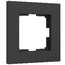 Рамка на 1 пост Slab (черный софт) W0012908