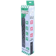 Бытовой удлинитель PowerCube, 4 р с/з вык.,3USB, 3500 Вт, 16А, 1.9 м, 3x1,0 черный PC-7B-2M