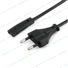 Кабель питания для ноутбуков, аудио/видео техники Gembird 1,8м, VDE, 2-pin, черный, пакет
