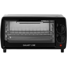 Мини-печь Galaxy Line GL 2625, черный, 8 л, 1000 Вт, таймер на 60 минут, индикатор работы, автоотключение