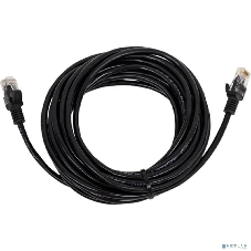 Патч-корд медный UTP Cablexpert PP10-5M/BK cat.5e, 5м, литой, многожильный, черный