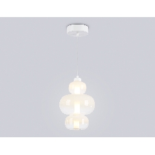 Подвесной светодиодный светильник Ambrella light LH11056 WH/FR белый/белый матовый 18W 3000K D230*350