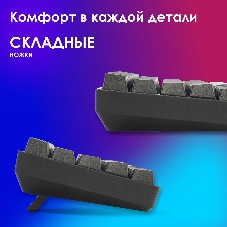 Клавиатура Oklick K713X проводная, USB Type-A, чёрный