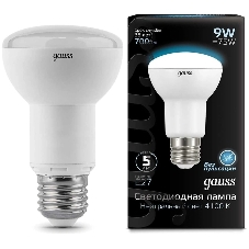 Лампа светодиодная Gauss 106002209LED Reflector R63 E27 9W 4100K