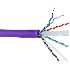 Кабель информационный Lanmaster LAN-6AUTP-HFLT-VI кат.6A UTP 4 пары 23AWG LSZH внутренний 305м фиолетовый