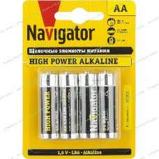 Элемент питания алкалиновый Navigator NBT-NE-LR6-BP4 (блист.4шт)