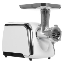 Мясорубка электрическая Centek CT-1602 Juice белый, 2000 Вт, 2.0 кг/мин, реверс, защита от перегрузки, металлический лоток, насадки - 5