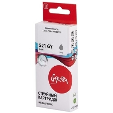 Картридж струйный Sakura 2937B004 (521 GY) для Canon, серый, 8,4 мл., 1400 к.