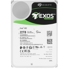 Жесткий диск HDD Seagate SATA3 22Tb Exos X22 7200 512Mb OFFICIAL RECERTIFIED 1 year warranty (replacement ST22000NM001E)