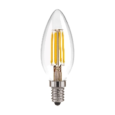 BLE1426/ Светодиодная лампа Свеча 9W 4200K E14 (CW35 прозрачный)