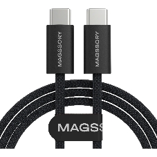 Кабель Magssory CBL002 USB Type-C (m)-USB Type-C (m) 1.5м черный коробка