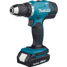 Дрель-шуруповерт Makita DDF453SYE, 18 В, 1,5 Ач, 42 Нм, щеточный