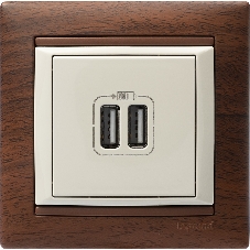 Розетка 2-ая USB 774170 Legrand Valena Сл. кость