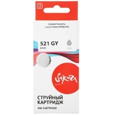 Картридж струйный Sakura 2937B004 (521 GY) для Canon, серый, 8,4 мл., 1400 к.